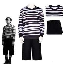 Wednesday Addams Pugsley Addams Cosplay Costume Tv Wednesday Fantasia Man Halloween Costume for Kids Adultcosplay