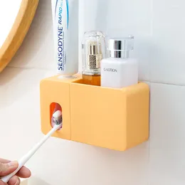 Bath Accessory Set Toothbrush Holder Bathroom Automatic Toothpaste Dispenser Accessories Shower
