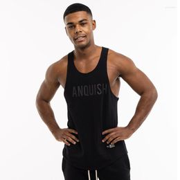 Men's Tank Tops Bodybuilding Top Man Gym Vest Running Cotton Breathable Sports Training Fitness Sleeveless Shirts Casual Underwear