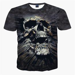 Whole 3D bone T-shirt male and female skeleton series design Short Sleeve sport leisure T-shirt Kuso shirt229D