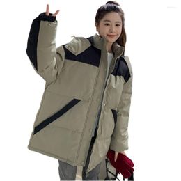 Women's Trench Coats 2023 Trendy Windproof Cold Coat Couples Safari Jackets Autumn Winter Men/Women's Loose Warm Parka Down Cotton