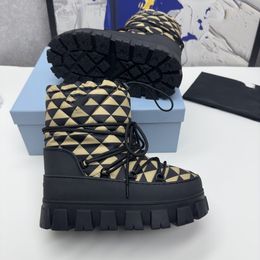 The new 2023 Nylon Gabardine snow Party boots are plush and warm