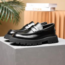Dress Shoes Men Double-soled Business English Patent Leather Men's Trend A Pair Of Work To Wear