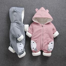 Down Coat Baby costume rompers kids Clothes Autumn Winter Boy Overall Girl Jumpsuit Garment Thick Warm Comfortable Pure Cotton jacket coat 231007