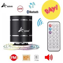 Portable S ers Adin Bluetooth Vibration With Fm Radio Remote Control Vibro S er Wireless Subwoofer Bass For Phone 231007