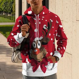 Men's Hoodies Fashion Ugly Christmas Sweatshirt Pullover Cartoon Characters 3d Printing Round Neck Couple Long Sleeve Sweatshirts