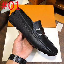 20Model New Designer Loafers Men Shoes Solid Colour Fashion Business Casual Wedding Party Classic Crocodile Pattern Metal Dress Shoes