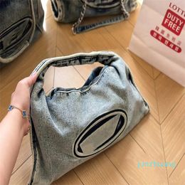 Designer bag denim underarm women shoulder bags handbag hobo bags large capacity shopping purse casual tote handbag