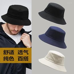 Berets Big Head Man Large Size Sun Hat Women Blank Fisherman Pure Cotton Panama Cap Plus Bucket Hats 54-57cm 57-60cm 60-63cm