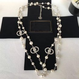 Collana corta catena di perle collane orbitali catene di clavicole perlecon gioielli da donna regalo2050