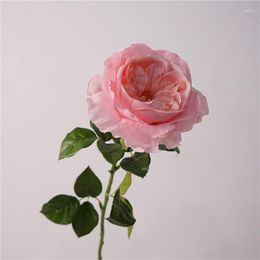 Decorative Flowers Hand Moisturizing Latex Rose Artificial Flower Real Touch Fake Home Decor Ornament Wedding Bouquet