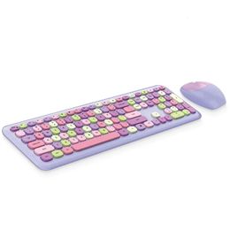 Keyboard Covers Mofii Wireless and Mouse Combo Slim Compact 2 4G USB Full Size 110 Keys 231007