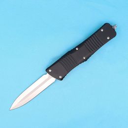 High End Auto Tactical Knife D2 (3.8" Hand Satin) Double Action Blade CNC Aviation Aluminium Handle Survival knives with Repair Tool