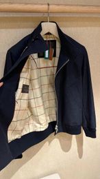 Loro Piano Mens Jackets Winter Dark Blue Collar Wool Cashmere Jacket Coats