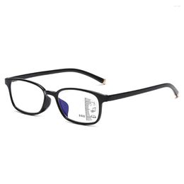 Sunglasses Ultralight Progressive Multifocus Reading Glasses Women Men Full-rim Rectangle Anti Blu Fatigue 1 1.5 2 2.5 3 3.5 4