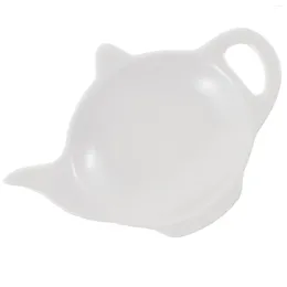 Tea Trays Appetiser Plate Ceramic Bag Saucer Desktop Accessories Decorative Teabag Dish Tray