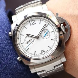 men watches automatic wristwatches 47mm silver Colour 316L fine steel man mechanical watch High quality watch