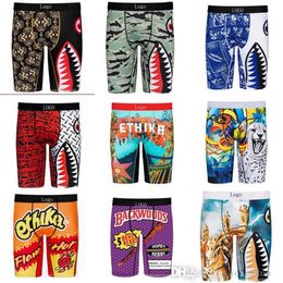 Designer Underpants For Mens Sexy Ice Silk Quick Dry Shorts With Bags Fashion Printed Boxers Breathable Underwear Clothes274L