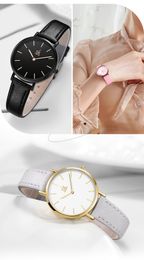 Womens watch watches high quality luxury Limited Edition simple gradient Colour combination quartz leather watch