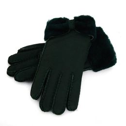 Whole - Warm winter ladies leather gloves real wool gloves women 100% quality assurance301q
