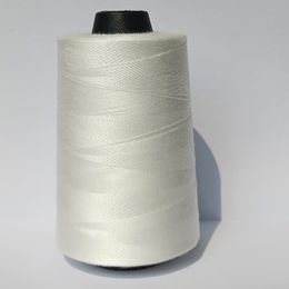 This white sewing thread is a high-speed polyester sewing machine thread