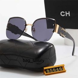 fashion luxury Sunglasses For Women Designer Cat Eye Eyewear Special UV 400 Protection Letters Big Leg Double Beam Frame Outdoor Design High Alloy Women Sunglasses 9