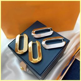 Women Gold Earrings Fashion Designer Earring Jewellery Luxurys Stud Earrings Square Earring Hoops Studs 925 Silver 21082701R269O