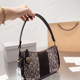 Shoulder Bags Designer Bag New Swinger Leather Canvas Ing Handbag Fashion Design Single Shoulder Women's Crossbody Bag