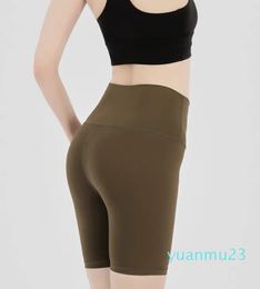 Long Yoga Bike Shorts Women High Waist Plain Squat Proof Fitness Workout Athletic Shorts Gym