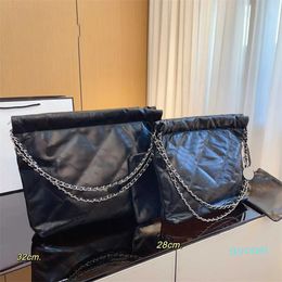 2 sizes designer Bag women Casual garbage bag luxurys handBags Crossbody real Leather Handbag Large Capacity Shopping Wallet