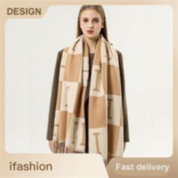 Designer cashmere scarf shawl Winter women and men long Scarf shawl quality Headband fashion classic printed Check Big Shawls Double sided Keep warm scarfs