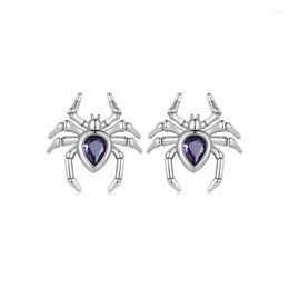 Stud Earrings Self Product Spider 925 Sterling Silver Charms Sapphire Fine Jewellery Making Fit Original Women Gift Bracelet Party