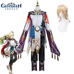 Kaveh Cosplay Genshin Impact Cosplay Costume Game Uniform Wig Sumeru Anemo Suit Accessories Halloween Party Costume for Mencosplay