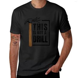 Men's Polos Hammer - This Is Not A Drill T-Shirt Sports Fan T-shirts Shirts Graphic Tees Short T For Men Cotton