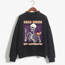 Men's Hoodies Halloween Skull Gothic Pullovers Sweatshirt Skeleton HipHop Streetwears For Teens Trendy Vintage Clothes Steam Punk Y2k Tops