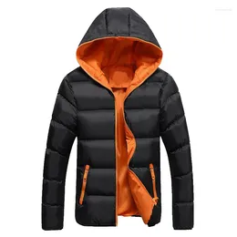 Мужская парка с капюшоном и модной волной, зимняя куртка 2023, мужская одежда с карманами, Abrigo Hombre, качественное легкое пальто, теплые топы, пальто