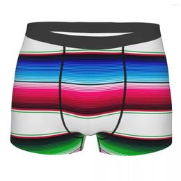 Underpants Traditional Mexican Rainbow Men Underwear Boho Ethnic Lgbt Pride Yaoi Boxer Shorts Panties Sexy For Male Plus Size