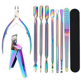 Callus Shavers Cuticle Nail Clippers Nippers Toe Stainless Remover Pedicure Pusher Art Tools 231007