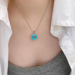 Pendant Necklaces Modern Stainless Steel Circle Necklace Choker Neck Jewellery Suitable For Fashionable Drop