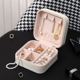 portable travel Jewellery box ring earrings necklace packaging storage box high quality easy to carry beautyfull Jewellery box with medium&mini size