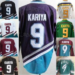 CCM Hockey Retro 9 Paul Kariya Vintage Jerseys Retire Classic All Stitched Mighty Purple White Black Blue Red Green Orange For Sport Fans Pure Cotton Breathable Team