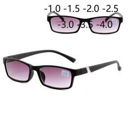Fashion Sunglasses Frames Finished Myopia For Unisex Grey Lens Student Diopter Glasses Women Men -1 0 -1 5 -2 0 -2 5 -3 0 -3 5 -4 282c