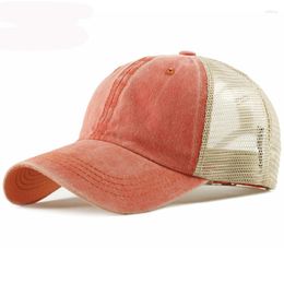 Ball Caps HT3076 Baseball Cap Men Women Spring Summer Sun Adjustable Hat Breathable Trucker Mesh Unisex Snapback