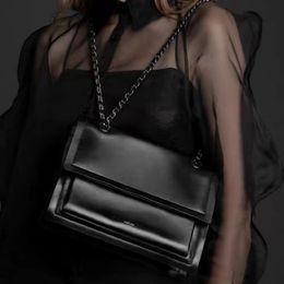 Genuine Leather Bag Handbags Female Casual Shoulder's Ladies Messenger Design Chain Hobos Women's