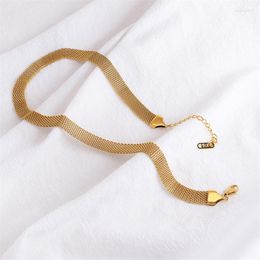 Chains Desigh 3 Layers Gold Plating Stainless Steel Anti-allergy&Eco-friendly Braided Mesh Chain Choker Necklaces For Women