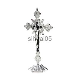 Pendant Necklaces Exorcism Cross Church Relics Jesus On The Stand Cross Wall Crucifix Antique Home Chapel Decor Zinc Alloy Material Wholesale x1009