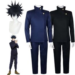 Jujutsu Kaisen Anime Fushiguro Megumi Cosplay Costume Top Pants Blue Halloween Party Uniform Setcosplay
