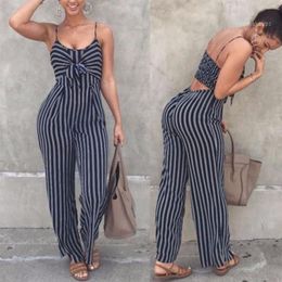 New Fashion Sexy Ladies Women Clubwear Playsuit Bodysuit Party Jumpsuit Romper Chiffon Sleeveless Long Trousers US1244q