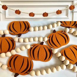Other Event Party Supplies Fall Pumpkin Banner autumn Thanksgiving festival Happy Halloween eve Fireplace Mantle Wall home patio garden Decoration 231009