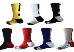 Professional Elite Basketball Socks Mens Long Knee Athletic Sport Socks Fashion Walking Running Tennis Compression